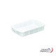 Bac empilable multiusage en polyéthylène blanc - 668x445x122 mm