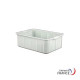 Bac empilable multiusage en polyéthylène blanc - 660x450x225 mm