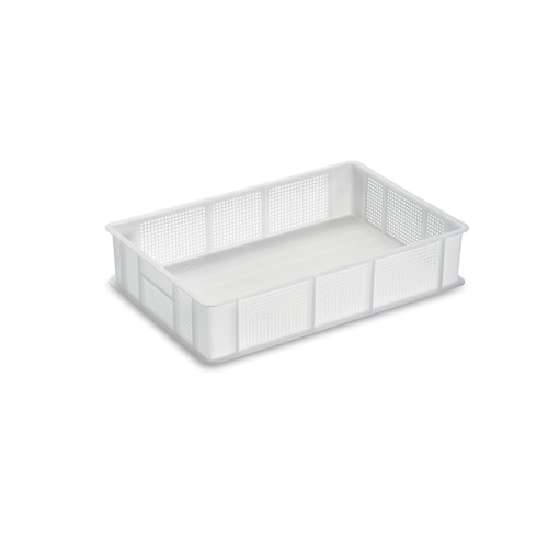 Bac ajouré PEHD blanc - 60x40x13 cm