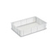 Bac ajouré PEHD blanc - 60x40x13 cm