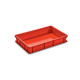 Bac plein PEHD rouge - 60x40x10 cm