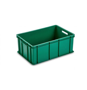 Green HDPE container - 60x40x24 cm