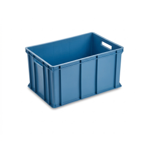 Blue HDPE container - 60x40x32 cm