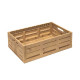 Wood look foldable crate with active lock system - 39 L