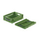 Folding bin green 400x300x120