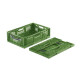 Foldable green bin 600x400x180