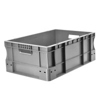 Bac Eurobox plein - 600x400xH220 - gris