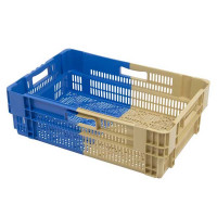 Stackable and nestable bi-color ventilated crate – 600x400x187 mm