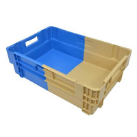 Bac gerbable emboîtable bi-color plein - 600x400x183 mm
