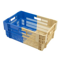 Bac gerbable emboîtable bi-color ajouré - 600x400x245 mm