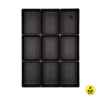 Grille alvéolée XM X9-K conductrice