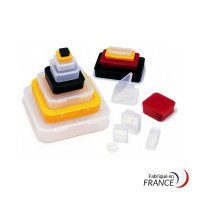 Square plastic box - UB 250-6 - Dim. int. 250 x 250 x 6,35 mm