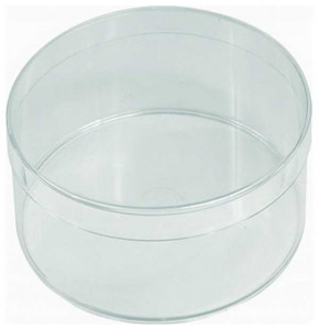Round box PS crystal V2-40184 - SALE
