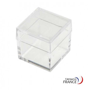 Rectangular box - Polystyrene crystal - V20-2 - 19 x 19 x 20 mm