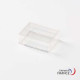 Boîte rectangulaire V20-6 en polystyrène cristal - 47 x 36 x 15 mm