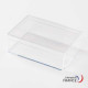 Boîte rectangulaire V20-18 en polystyrène cristal - 90 x 62 x 30 mm