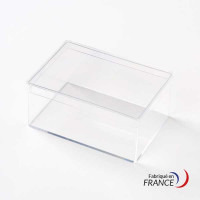 Rectangular box - Polystyrene crystal - V20-19 - 90 x 62 x 40 mm