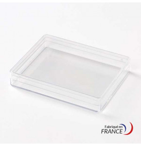 Rectangular box - Polystyrene crystal - V20-22 - 95 x 76 x 15 mm