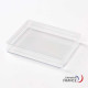 Rectangular box - Polystyrene crystal - V20-22 - 95 x 76 x 15 mm