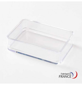 Rectangular box - Polystyrene crystal - V20-24 - 97 x 65 x 23 mm