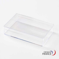 Rectangular box - Polystyrene crystal - V20-27 - 104 x 64 x 21 mm