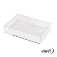 Rectangular box - Polystyrene crystal - V20-35 - 155 x 110 x 30 mm