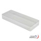 Boîte rectangulaire V20-41 en polystyrène cristal - 200 x 75 x 25 mm