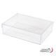 Boîte rectangulaire V20-44 en polystyrène cristal - 250 x 180 x 65 mm