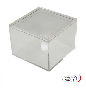 Rectangular box - Polystyrene crystal - V20-49 - 93 x 93 x 70 mm
