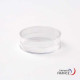 Boîte ronde V21-10 en polystyrène cristal - 45 x H15 mm