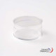 Round box V2-14 PS crystal Ø48 x H23 mm