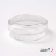 Boîte ronde V21-18 en polystyrène cristal - 62 x H23 mm