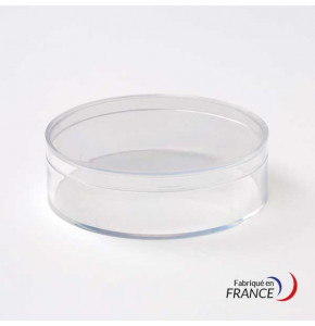 Round Box - Polystyrene crystal - V21-2 - 71 x H20 mm
