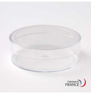 Round Box - Polystyrene crystal - V21-22 - 80 x H25 mm