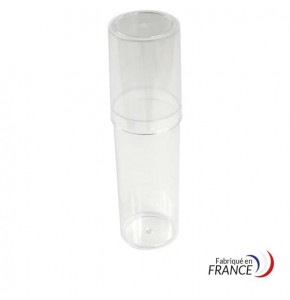 Boîte ronde V21-67 en polystyrène cristal - 42 x H160 mm