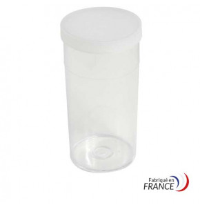 Round Box - Polystyrene crystal - V21-70 - 55 x H118 mm