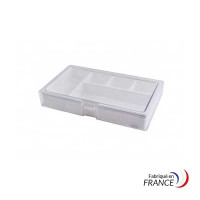 Boite à compartiment L - 5 cases - 285x177xH45 mm