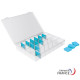 A4 box with removable compartments - 360x260x50 mm - 28 compartments (3 fixed - 24 removable)