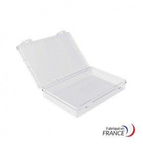 A6 box with fixed compartment - 180x130x30 mm - 1 compartment
