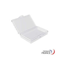 A7 box with fixed compartment - 130x90x25 mm - 1 compartment