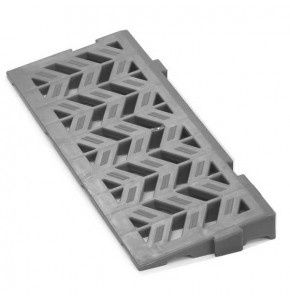 Grey access ramp for duckboards 500x170x33 mm
