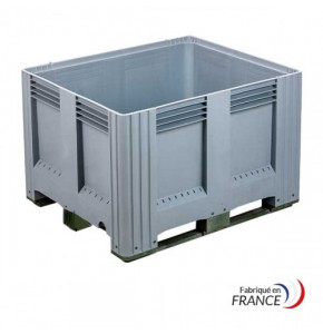 Caisse-palette pleine 1200 x 1000 x 785 mm - 3 semelles