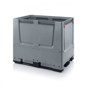 Caisse-palette pliable pleine 3 semelles - KLG 1208K - 1200x800x1000 mm