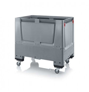 Foldable full pallet box 4 wheels - KLG 1208 - 1200x800x1000 mm