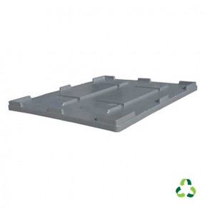 Recycled polypropylene lid for pallet box - 1200 x 1000 mm