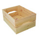 Wooden box with slats - 31x23xH15 cm