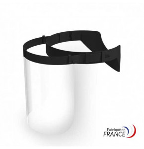 Black safety face shield - CLASSIC (10 pieces per box)