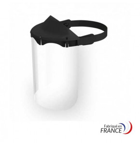 Black safety face shield - FLEXI (10 pieces per carton)
