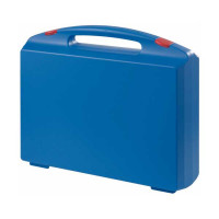 Blue suitcase K2003 with red clasps - SALE