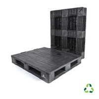 Full RBP heavy-duty logistics pallet in recycled PP - 1200x1000 mm